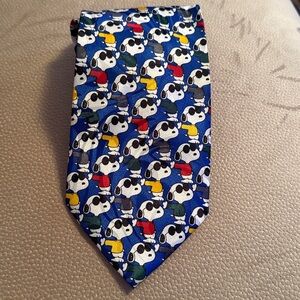 Colorful peanuts snoopy Cartoon Character Tie